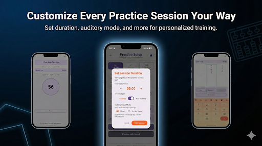 AI-powered practice session interface with adaptive difficulty